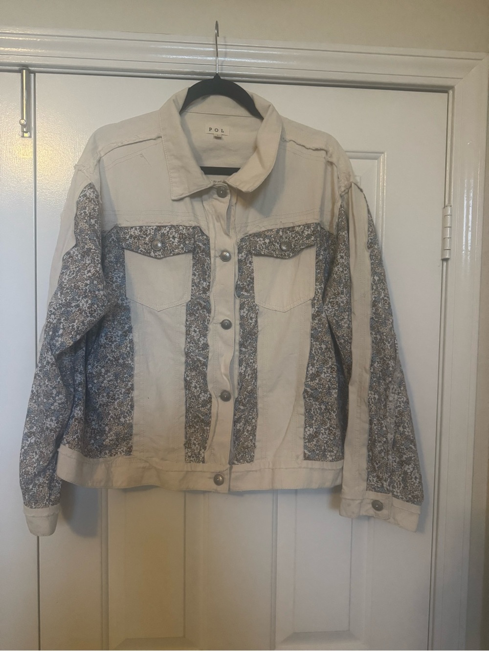 POL Clothing “My Best Friend” Contrast Floral Jacket